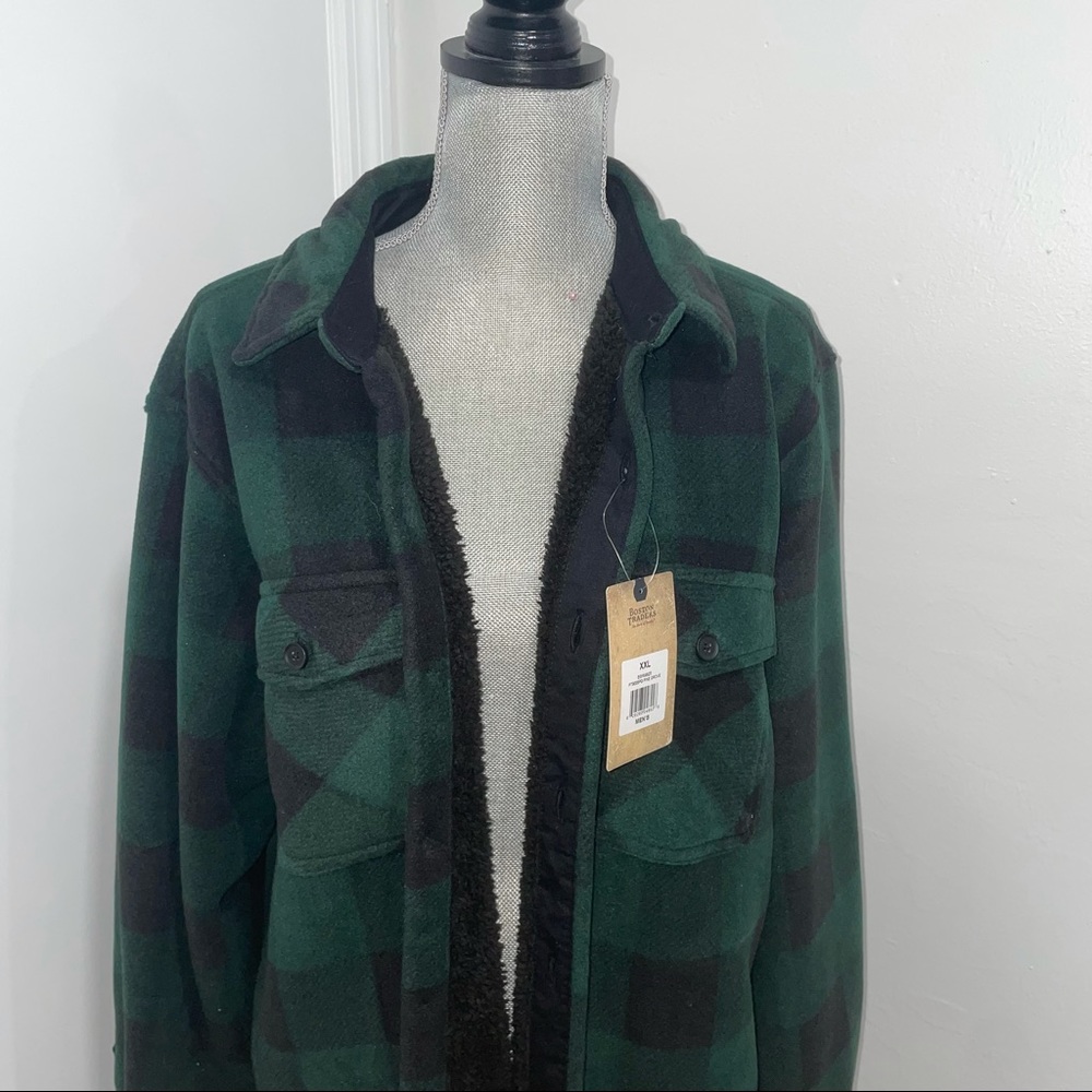 Boston Traders brandnew Sherpa button down flannel